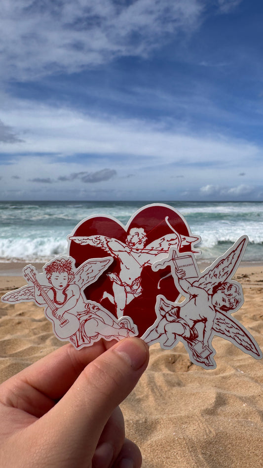 Hawaiian Cherub Sticker