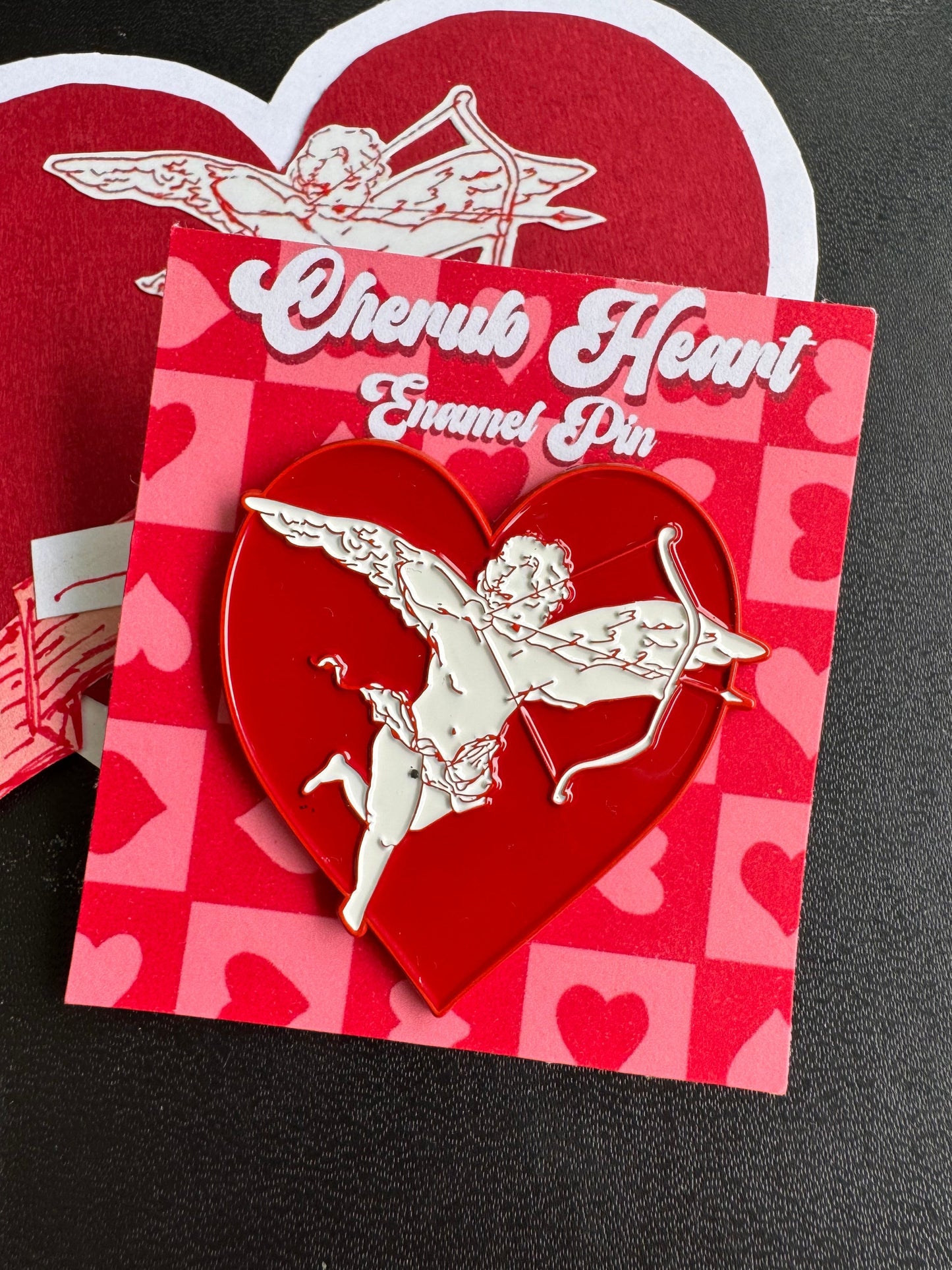 Cherub Heart Pin