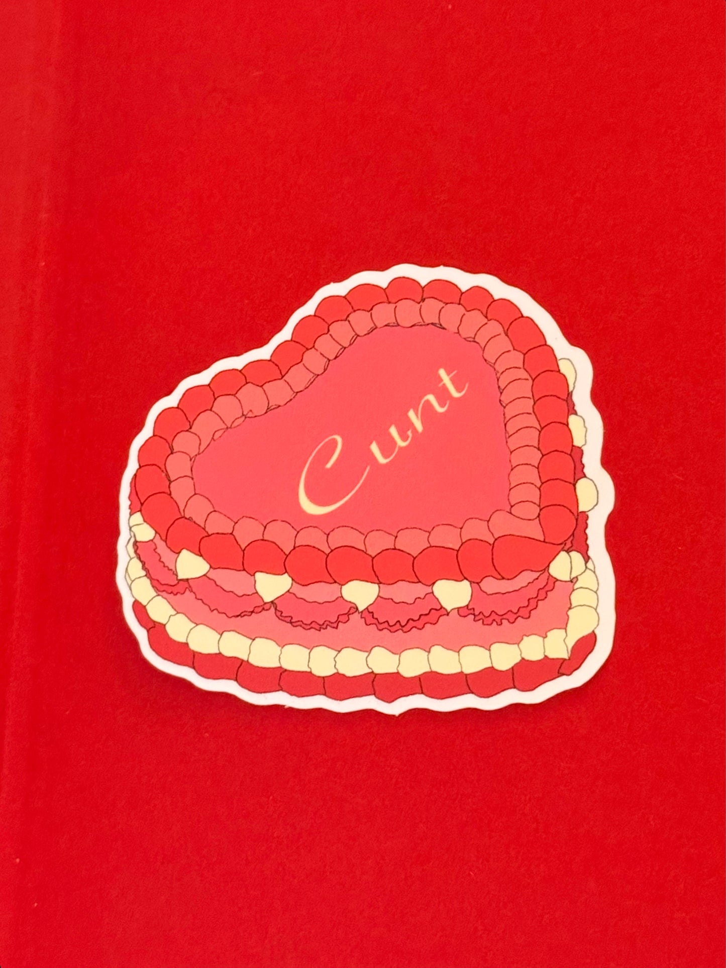 Cunt Cake Sticker