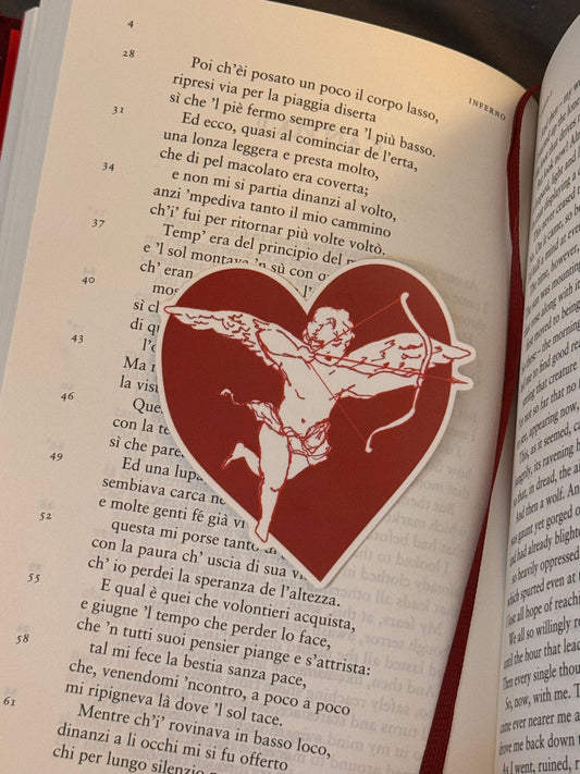 Cherub Angel Heart Sticker